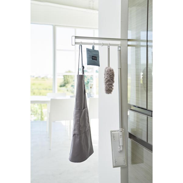 タワー　マグネット冷蔵庫横隠せるスライドフック　ホワイト